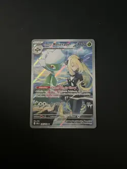 Pokemon TCG Cynthia's Roserade 184/182 Sv10: Destined Rivals Holo NEAR MINT IR - Image 1