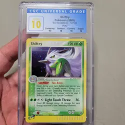 Pokemon 2003 Shiftry Holo #12 Ex Sandstorm Cgc 10 Pristine Blue Label - Image 1