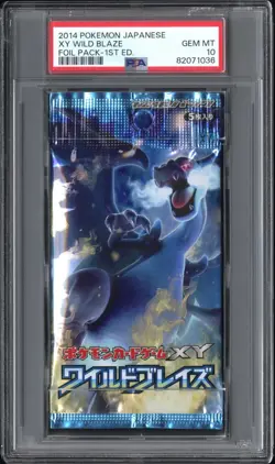 PSA 10 Wild Blaze 1st Edition Japanese Pokemon Booster Pack - Image 1