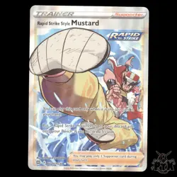 Rapid Strike Style Mustard #TG27/TG30 Brilliant Stars NM/Near Mint Pokemon 2022 - Image 1