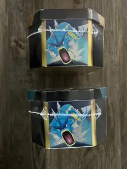 New/Sealed - Set of 2 Pokemon Hidden Fates GX Tins - Gyarados and Raichu - Image 5