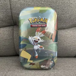 Pokemon TCG - 2020 Galar Pals Mini Tin (Scorbunny & Pikachu Art) Factory Sealed - Image 1