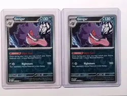 (2) Pokemon TCG - Gengar 057/091 - Reverse Holo (2024) S & V Paldean Fates /NM - Image 1