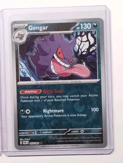 (2) Pokemon TCG - Gengar 057/091 - Reverse Holo (2024) S & V Paldean Fates /NM - Image 3