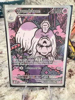 Houndstone Illustration Rare 145/132 Pokemon Mega Evolution English NEAR MINT! - Image 2
