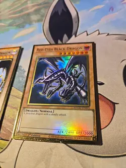 Yugioh Red-Eyes Black Dragon MAGO-EN003 Gold Rare 1st Ed NM And Extra !! - Image 2