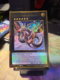 Cyber Dragon Infinity GOLD Rare Alternate Art - MAGO-EN033 Yugioh - Image 1