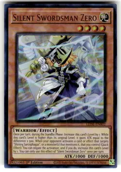 Yugioh Silent Swordsman Zero LEDE-EN002 Ultra Rare 1st Ed NM - Image 1
