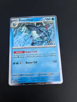 Baxcalibur 060/193 Paldea Evolved Cosmos Holo Trading Card TCG - Image 1