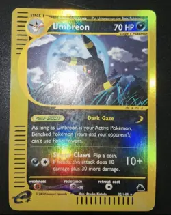 Pokemon Card-Umbreon-Skyridge-ENG-H30/H32-HoloReverse-Played - Image 1