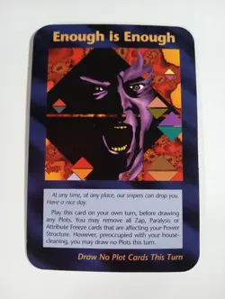 Assassins Series INWO 1995 Illuminati Card Game Donald Trump ENOUGH IS ENOUGH - Image 2