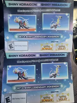 Pokemon Scarlet And Violet Promo Code Cards - Image 1