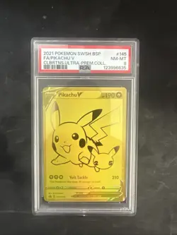 PSA 8 - Pikachu V - SWSH145 - SWSH: Sword & Shield Promo Cards (SWSD) - Image 1