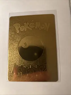 Pokemon Pikachu Mega Rayquaza 780hp Gold Foil Fan Art Card 006 - Image 2