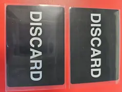 (×2) Disney Lorcana Tcg Misprint Test Run Discard Error Black Card Azurite Sea - Image 1