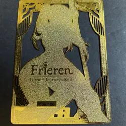 Goddess Story Gold METAL Card - Serial Number #/100! Anime Girl Frieren Bikini - Image 5