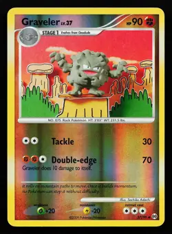 Graveler 37/99 Reverse Holo Arceus Pokemon Card - Image 1