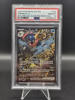 2024 PSA 10 Pokemon Greninja EX 132 Scarlet & Violet Promo Holo Card - Image 1