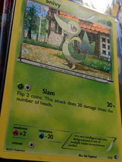 Pokemon Snivy 1/12 - Mcdonald's Promo - Holo Rare Used Pokemon Card - Image 5