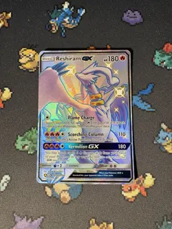 Pokemon Cards Reshiram GX SV51/SV94 Shiny Secret Rare Hidden Fates - (MP) - Image 1