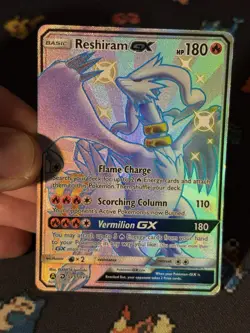 Pokemon Cards Reshiram GX SV51/SV94 Shiny Secret Rare Hidden Fates - (MP) - Image 2
