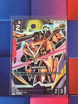 Gundam Card Game LaGOWE Alternate Alt Art GD01-050 R+ In Hand NM - Image 1
