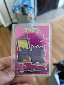 Ditto #132 (Gengar) - Prizm Holo Box Hit - Crystal Dark Black - Pokemon Card - Image 1