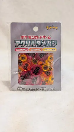 Pokemon Card Game Official Acrylic Damage Counter ver.2 From Japan - Image 1