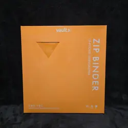 Vault X 12 Pocket Exo-Tec Zip Binder Neon Orange - Holds 480 Cards - Image 1