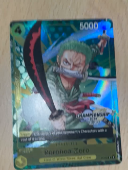 Roronoa Zoro (CS 2024 Event Pack Finalist) P-042 One Piece Promotion Cards Foil - Image 2