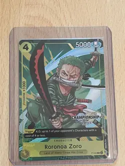 Roronoa Zoro (CS 2024 Event Pack Finalist) P-042 One Piece Promotion Cards Foil - Image 4