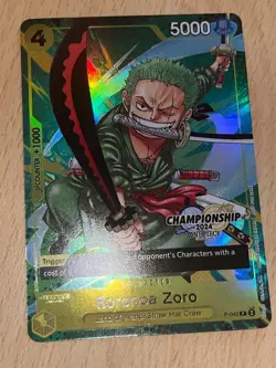Roronoa Zoro (CS 2024 Event Pack Finalist) P-042 One Piece Promotion Cards Foil - Image 5