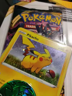 POKEMON Card Pikachu SWSH039 - SWIRL Sealed Blister Booster Pack DARKNESS ABLAZE - Image 2