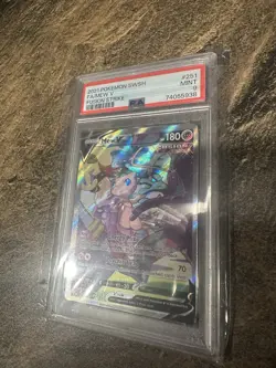 Mew V PSA 10 Alternate Full Art Holo Card 251/264 Swsh08: Fusion Strike PSA 9 - Image 2