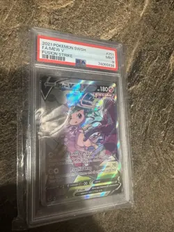 Mew V PSA 10 Alternate Full Art Holo Card 251/264 Swsh08: Fusion Strike PSA 9 - Image 3