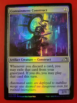 1x Containment Construct | FOIL | Kamigawa Neon Dynasty | MTG Magic Cards - Image 1