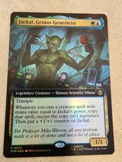 Jackal, Genius Geneticist - #272 Foil (Extended Art) Marvel's Spider-Man - Mtg - Image 1