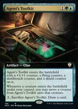 1x Agent's Toolkit ~ Extended Art NM-Mint, English Commander: Streets of New Cap - Image 1