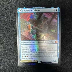 MTG Norman Osborn FOIL 39 Marvel's Spider-Man Mythical Foil Green Goblin - Image 1