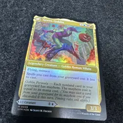 MTG Norman Osborn FOIL 39 Marvel's Spider-Man Mythical Foil Green Goblin - Image 3