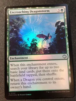 Encroaching Dragonstorm - Foil - TDM - MTG - EN - NM - 0142 - Image 1