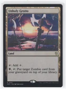 #182 2025 Aetherdrift Commander Unholy Grotto Rare - Image 1