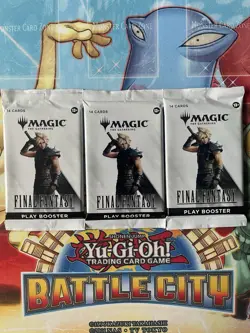 Magic The Gathering Final Fantasy Play Booster Pack x3 Brand New Sealed Lot - Image 1