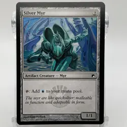 Silver Myr Non-Foil Common Artifact Creature 202/249 MTG Scars of Mirrodin LP - Image 1