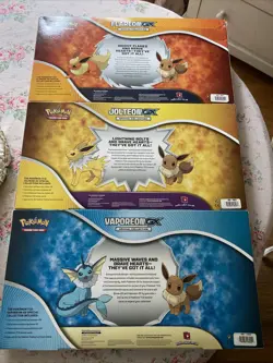 Pokemon TCG Flareon GX, Jolteon GX, Vaporeon GX Special Collection Box Set Of 3 - Image 2