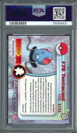 PSA 10 Tentacool Topps Chrome Pokemon T.V. #72 Foil Pokemon Card B9 - Image 2