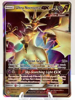 Pokemon Ultra Necrozma GX 95/131 Forbidden Light Sun & Moon ULTRA RARE - Image 2