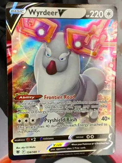 Wyrdeer V 134/189 English Pokemon TCG Astral Radiance Ultra Rare Full Art - Image 1
