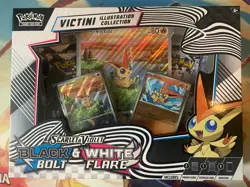 Pokemon TCG Unova Victini Illustration Collection Box Black Bolt White Flare - Image 1