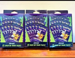 LOT OF *3* boxes POKEMON TRICK OR TRADE Booster Pack boxes-15 Packs per box - Image 1
